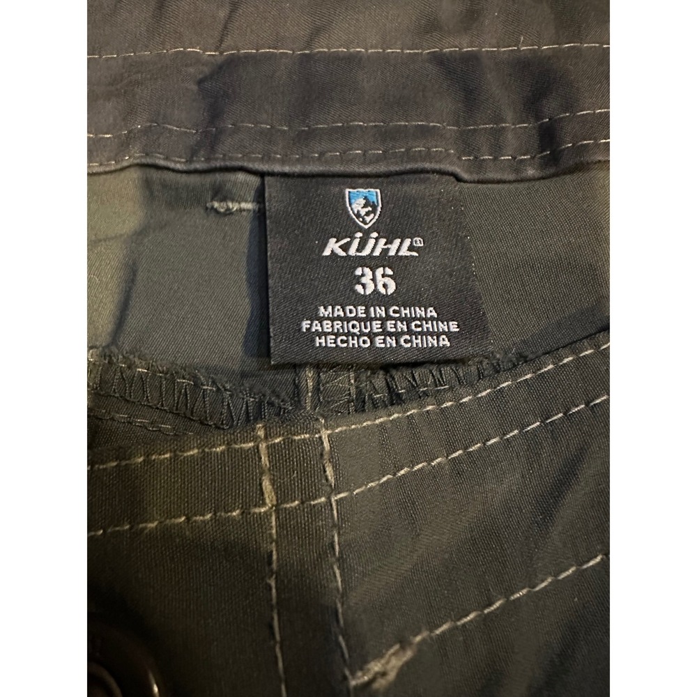 Kuhl Mens Cargo Shorts Size 36 Dark Olive Green Hiking Outdoor Casual Pockets